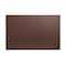Dacasso Chocolate Brown Leatherette 34" x 20" Desk Mat without Rails PR-3433 - alternate 1